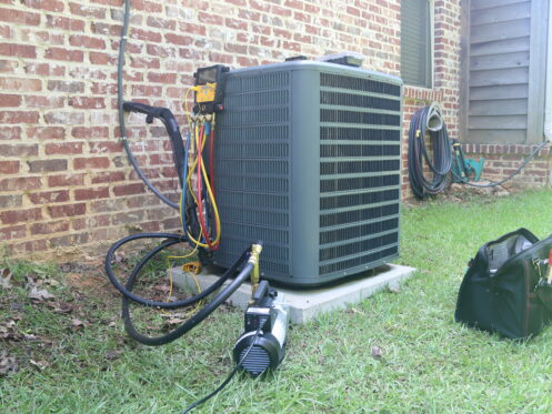 AC maintenance on a system in Tampa.